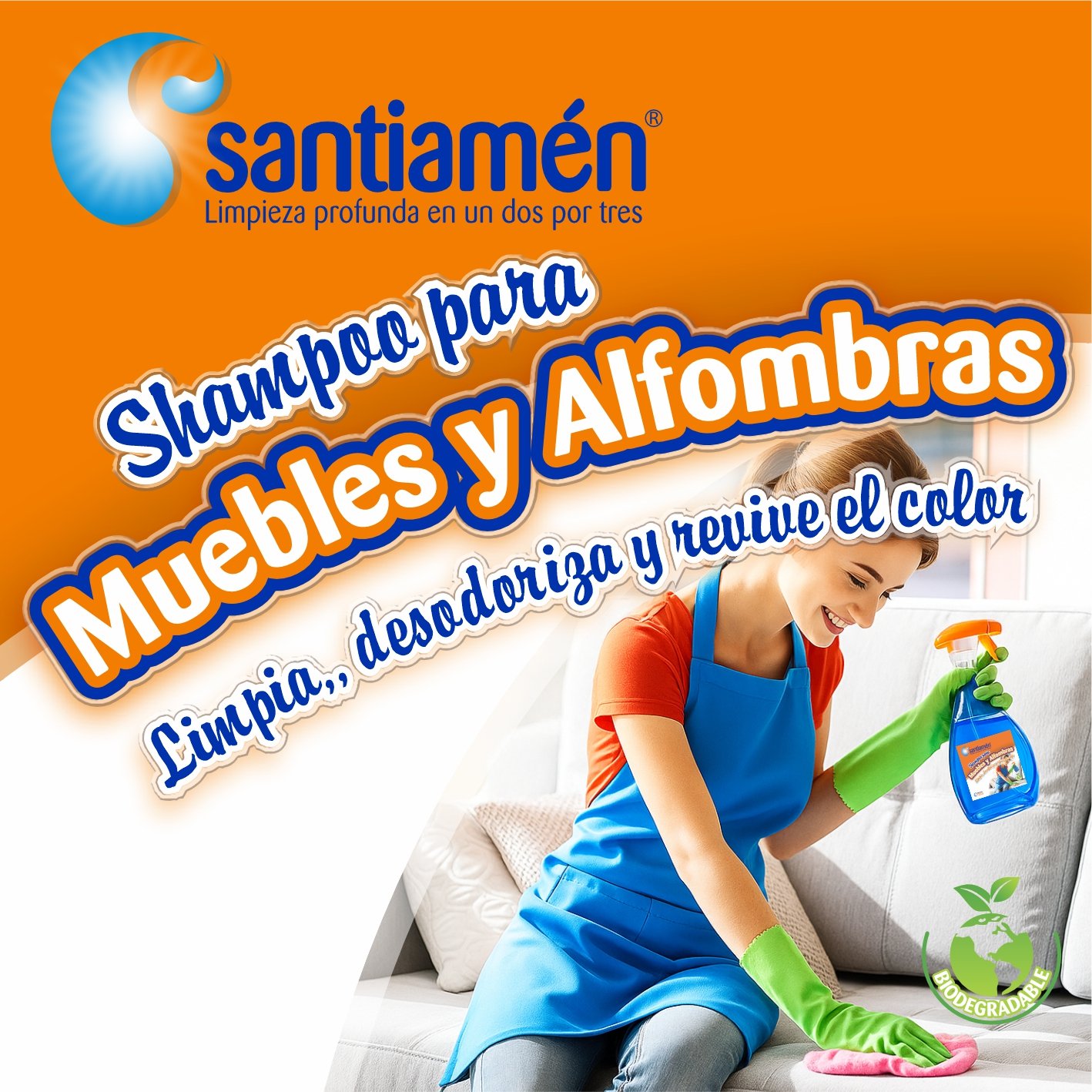 Suampoo para Muebles y Alfombras
